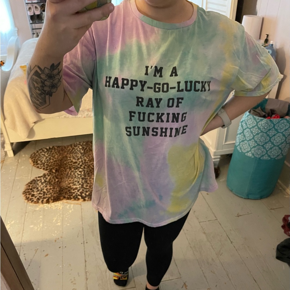 Tye dye sunshine shirt